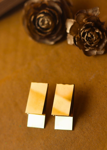 Hypoallergic Rectangle Statement Earrings