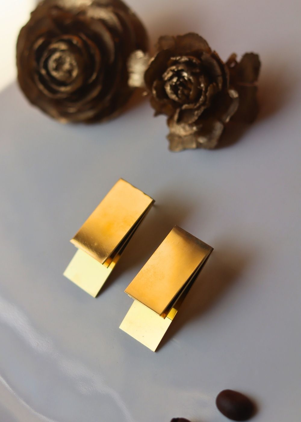 Rectangle Statement Earrings handmade with premium quality material