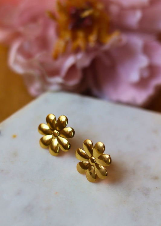 Anti tarnish Simply Phoolish Earrings