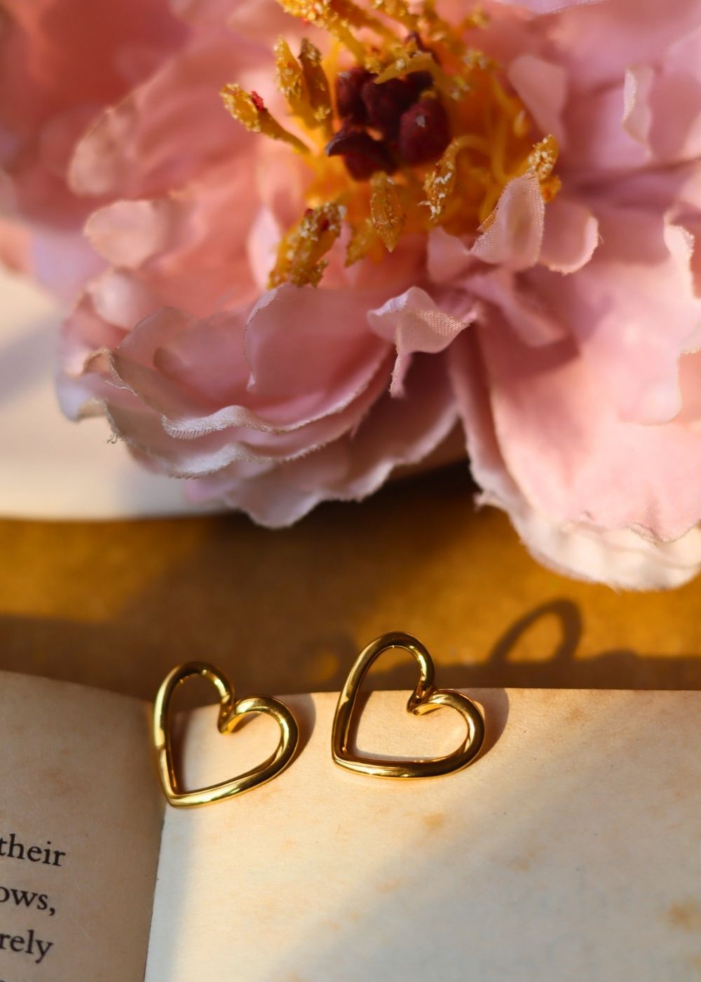 Hypoallergic Serene Heart Earrings