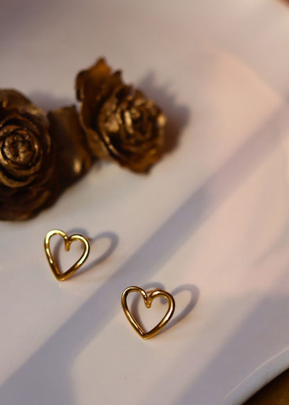 Serene Heart Earrings handmade with premium quality material