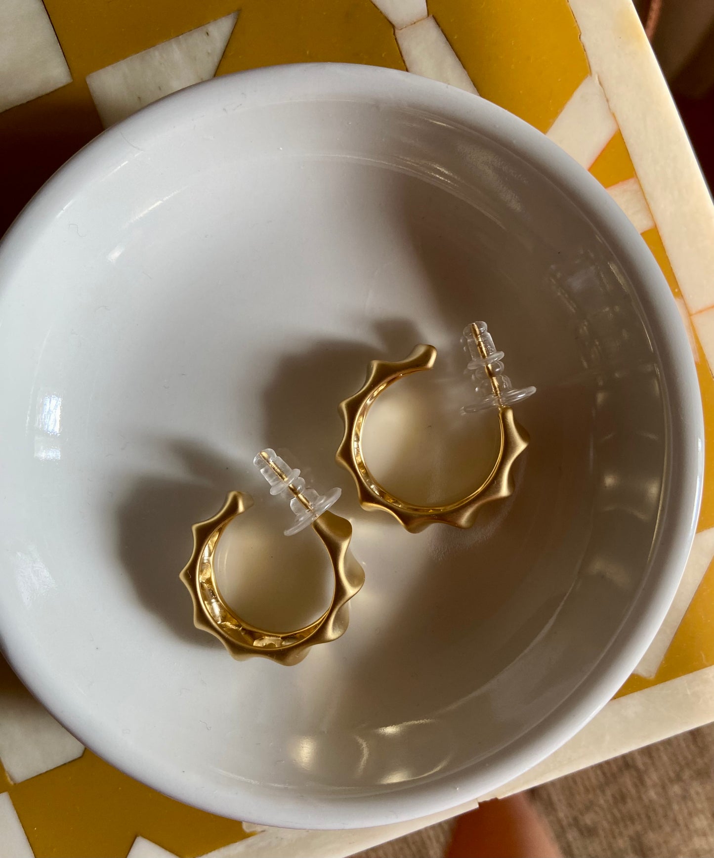 Rollin' Gold Matte Hoops