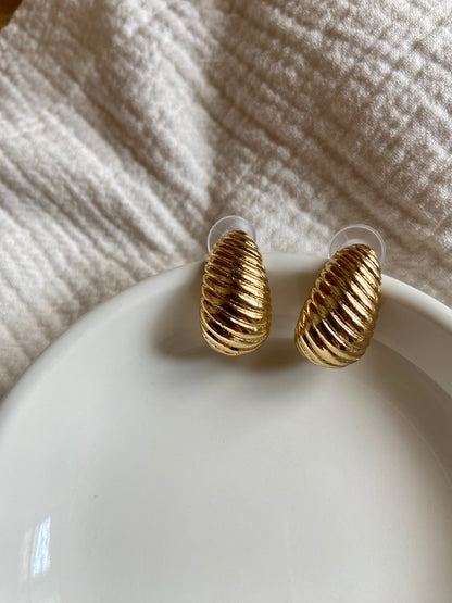 Gold Statement Studs