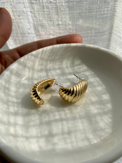 Gold Statement Studs