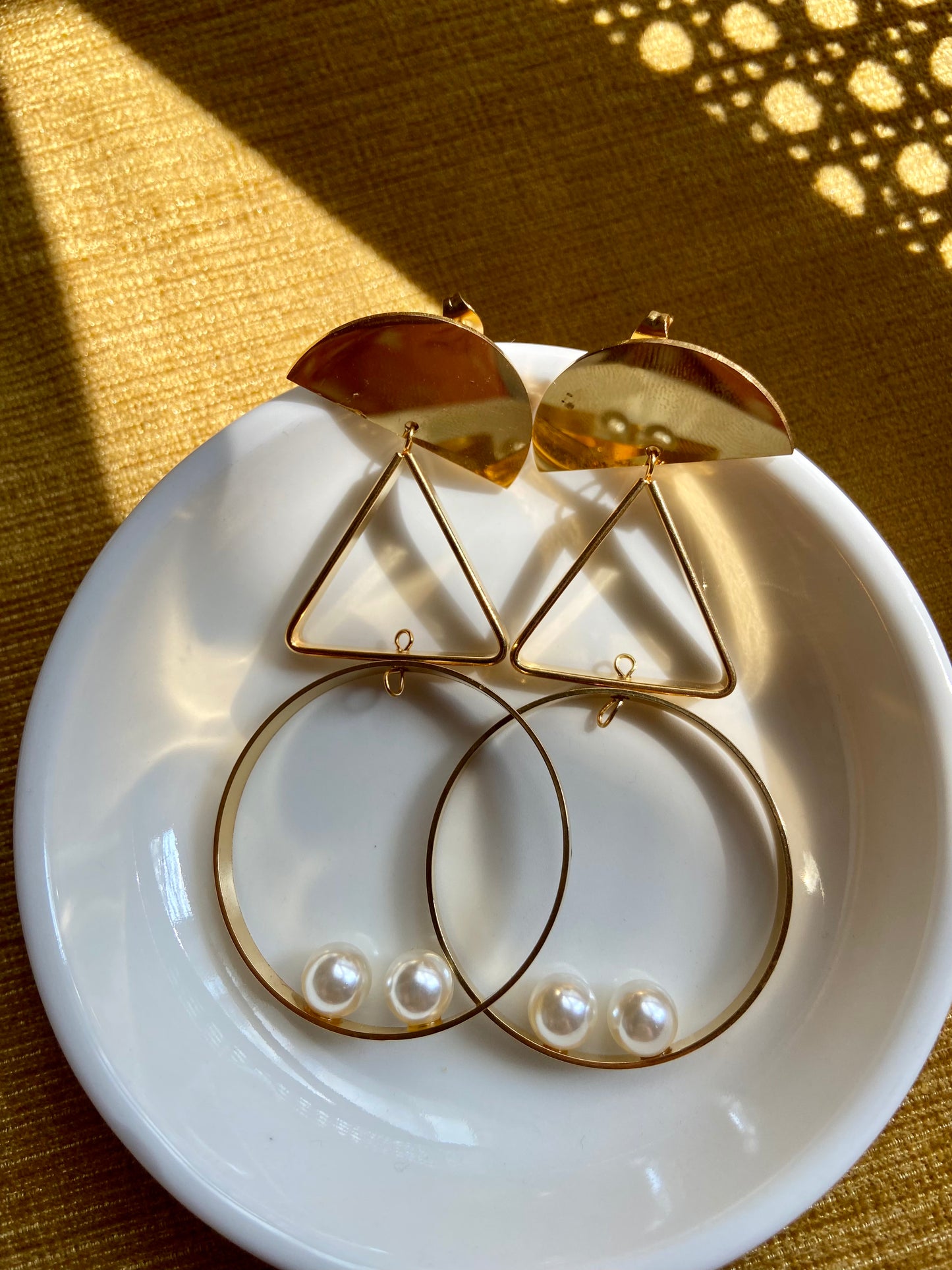 Geometric Drop Earrings