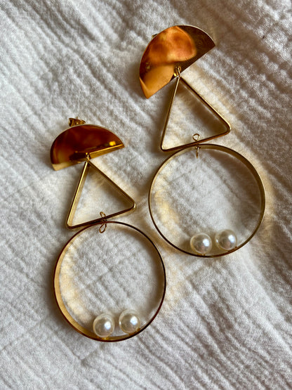 Geometric Drop Earrings